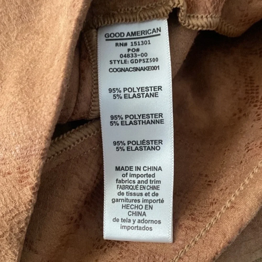 NWT Good American 3 (Large) The Boss Skinny Zips Pants - Picture 12 of 13